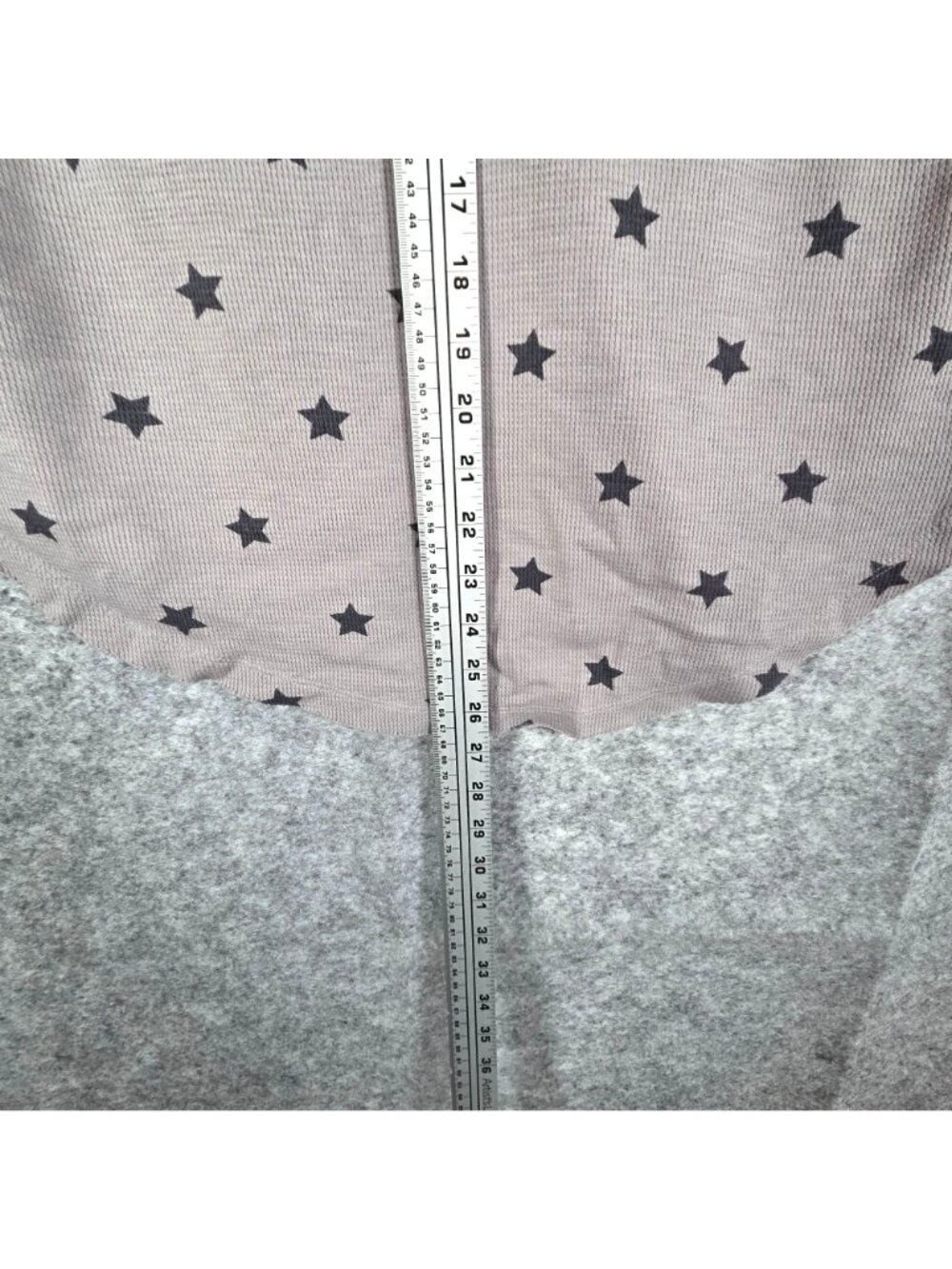 Lucky Brand Women's Long Sleeve Star Print Top Gray Size M - Picture 4 of 8